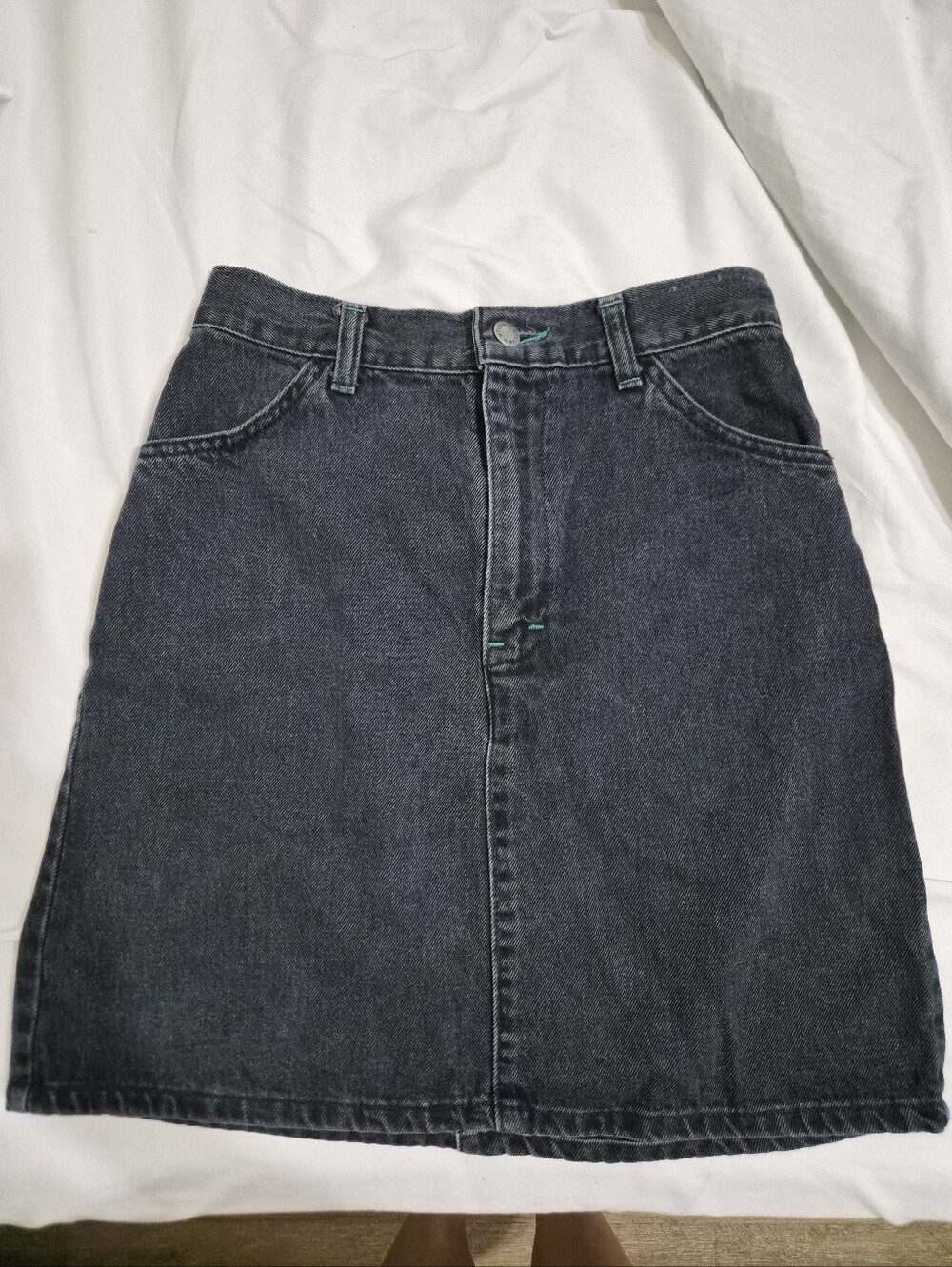 Silver Jeans Black Denim Mini Skirt